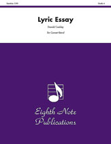 Lyric Essay Concert Band sheet music cover